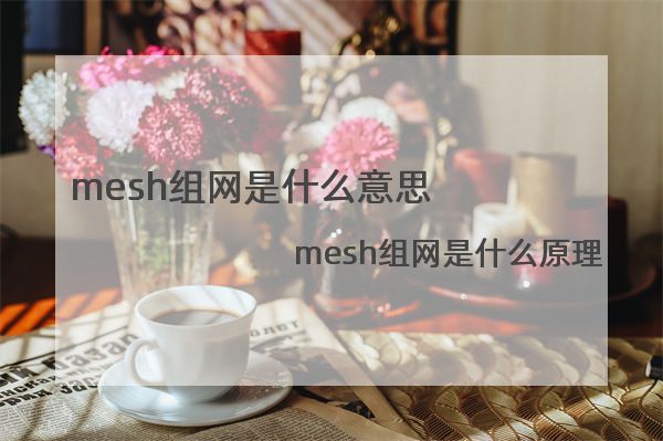mesh组网是什么意思 mesh组网是什么原理