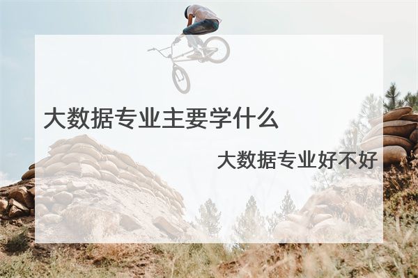 大数据专业主要学什么 大数据专业好不好