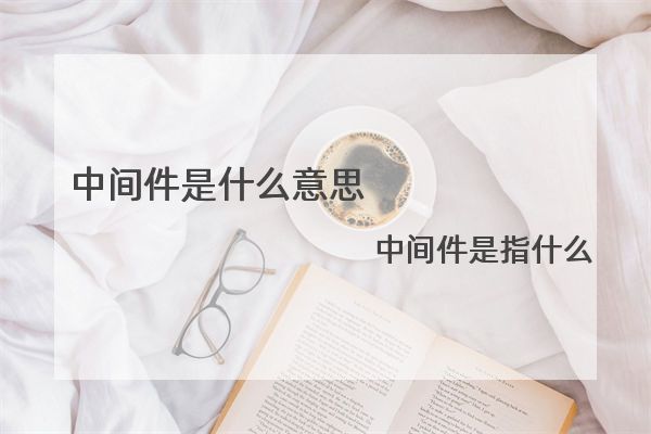 中间件是什么意思  中间件是指什么